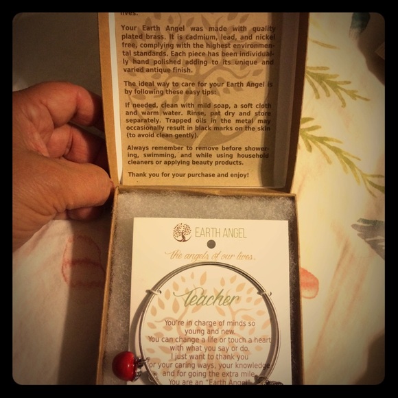 Earth Angel Jewelry - Expandable bracelet for a teacher